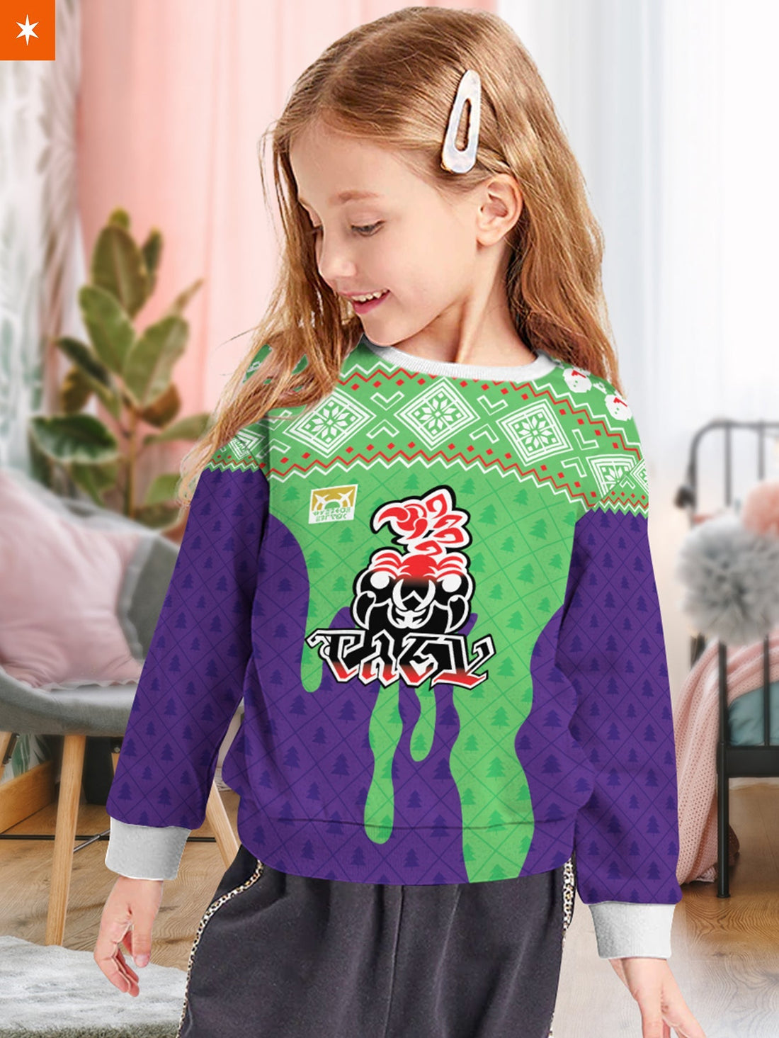 Fandomaniax - Poke Poison Uniform Kids Unisex Wool Sweater