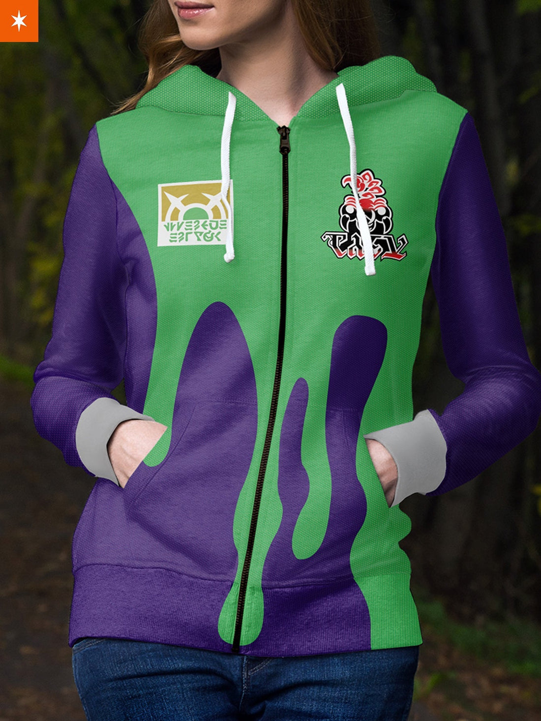 Fandomaniax - [Buy 1 Get 1 SALE] Poke Poison Uniform Unisex Zipped Hoodie