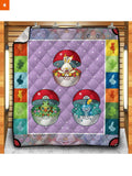 Fandomaniax - Poke Sword & Shield Quilt Blanket