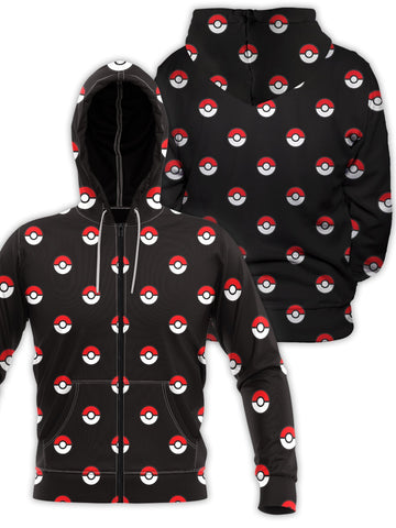 Fandomaniax - Poke Unisex Zipped Hoodie