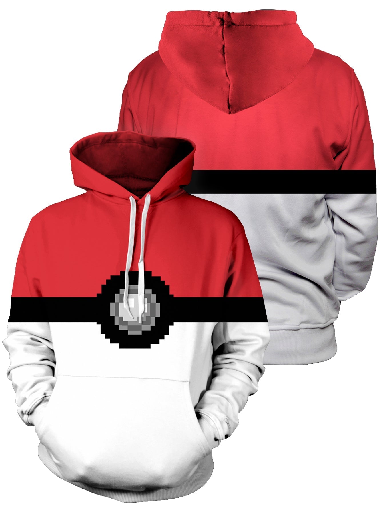 Fandomaniax - Pokeball V1 Unisex Pullover Hoodie