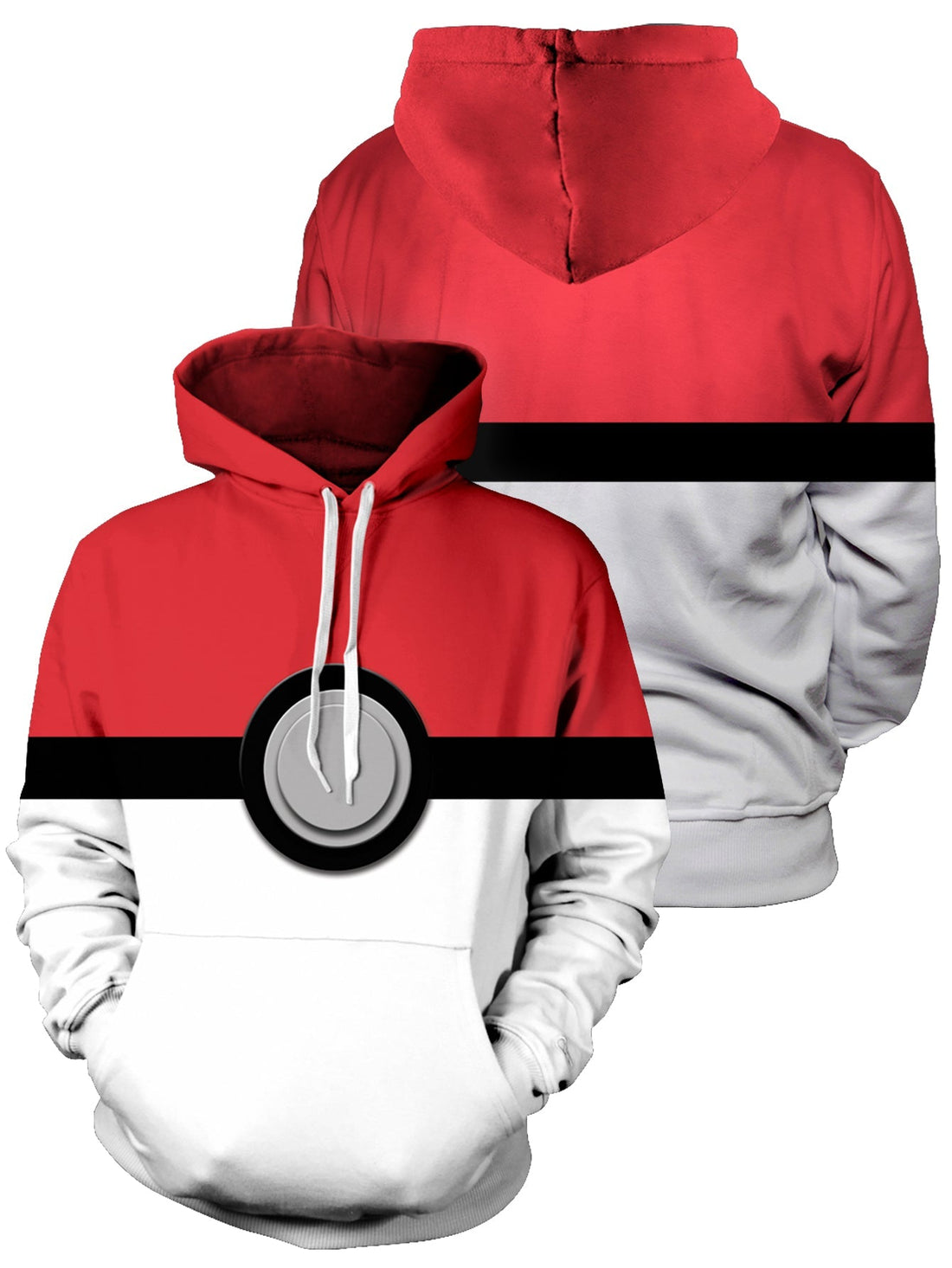 Fandomaniax - Pokeball V2 Unisex Pullover Hoodie