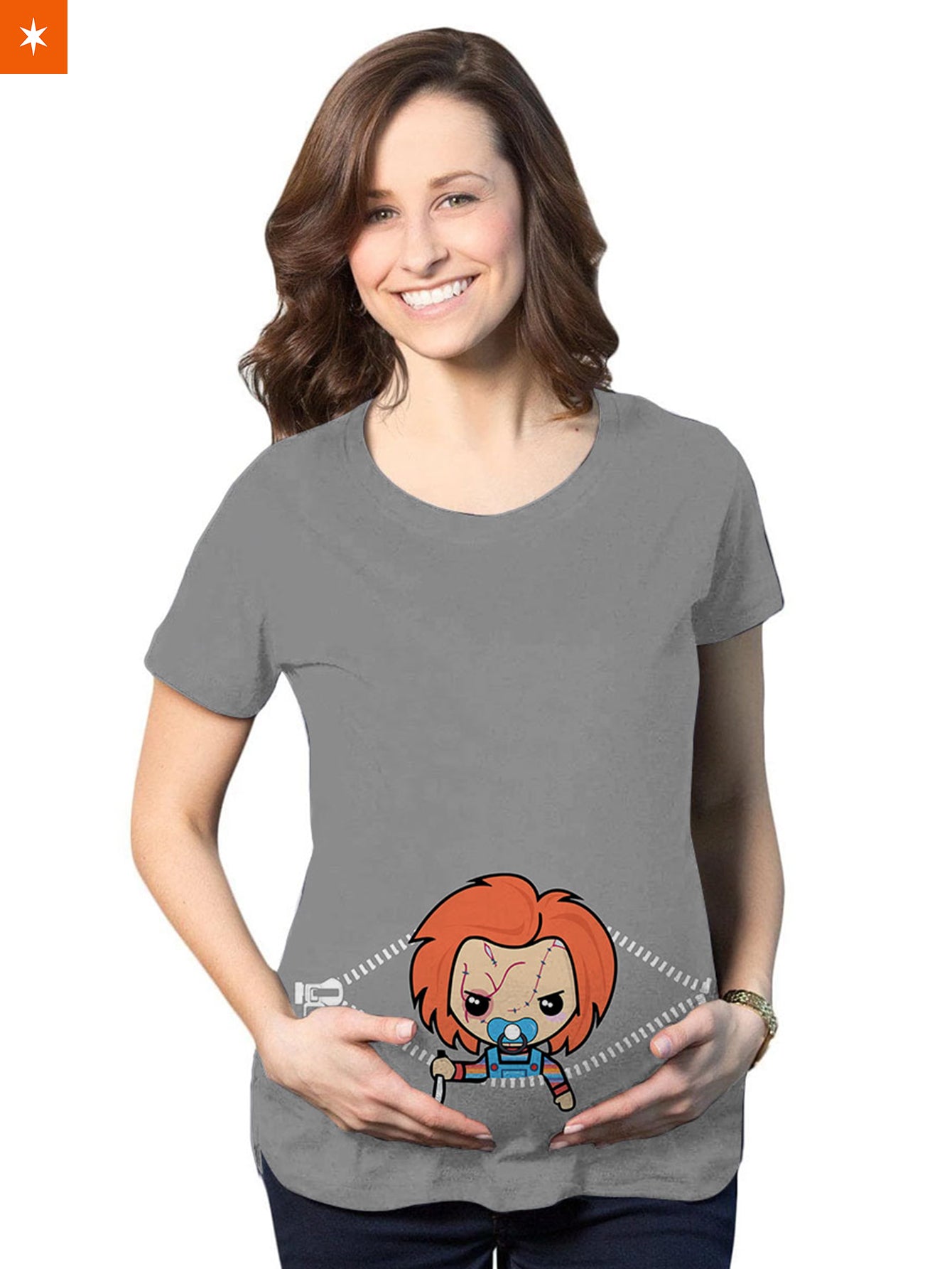 Fandomaniax - Pregnant with Chucky Maternity T-Shirt