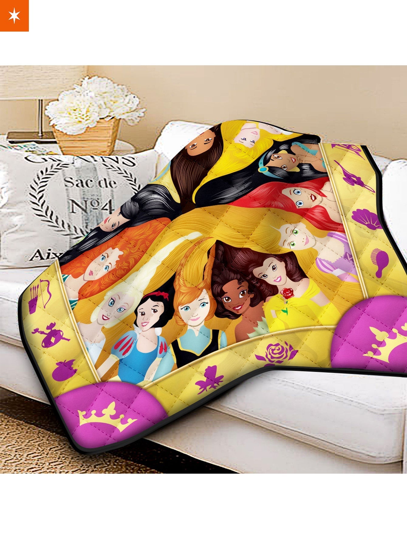 Fandomaniax - Princess World Quilt Blanket