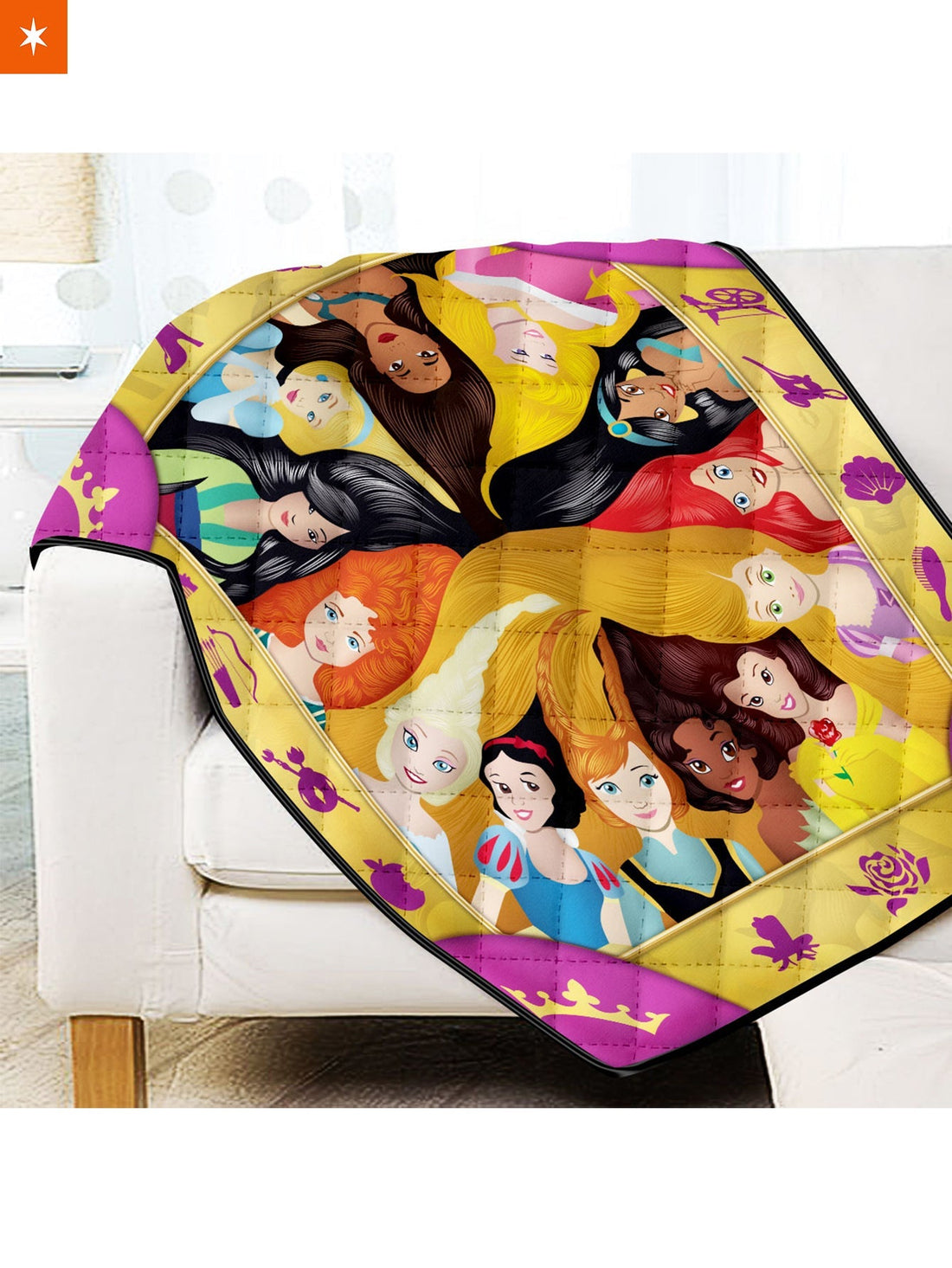 Fandomaniax - Princess World Quilt Blanket