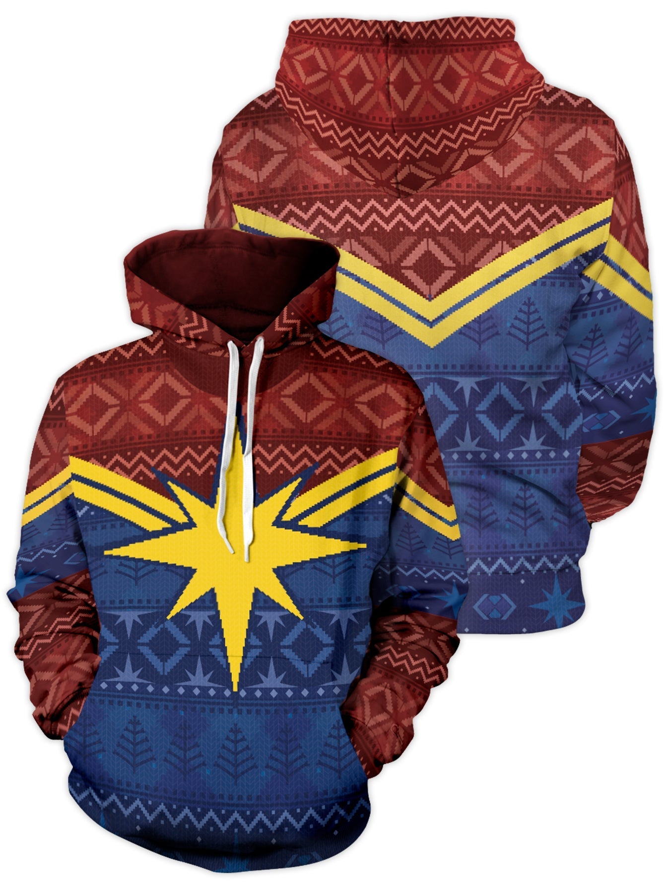 Fandomaniax - Protector of Christmas Skies Unisex Pullover Hoodie