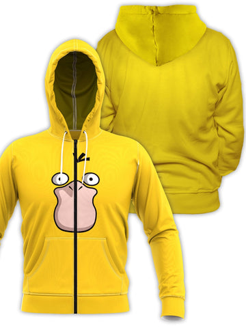 Fandomaniax - Psyduck Unisex Zipped Hoodie