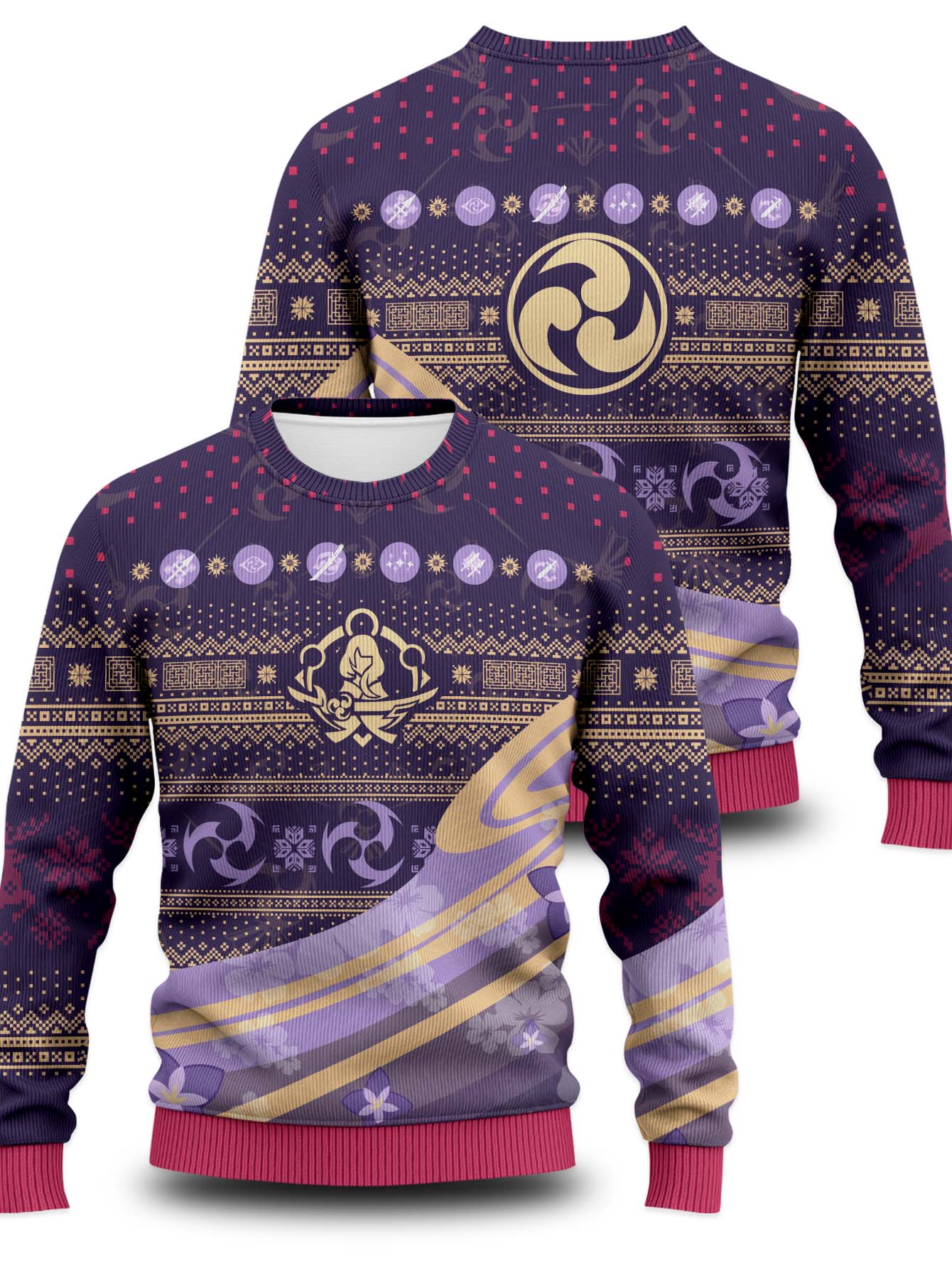 Fandomaniax - Raiden Ei Christmas Unisex Wool Sweater