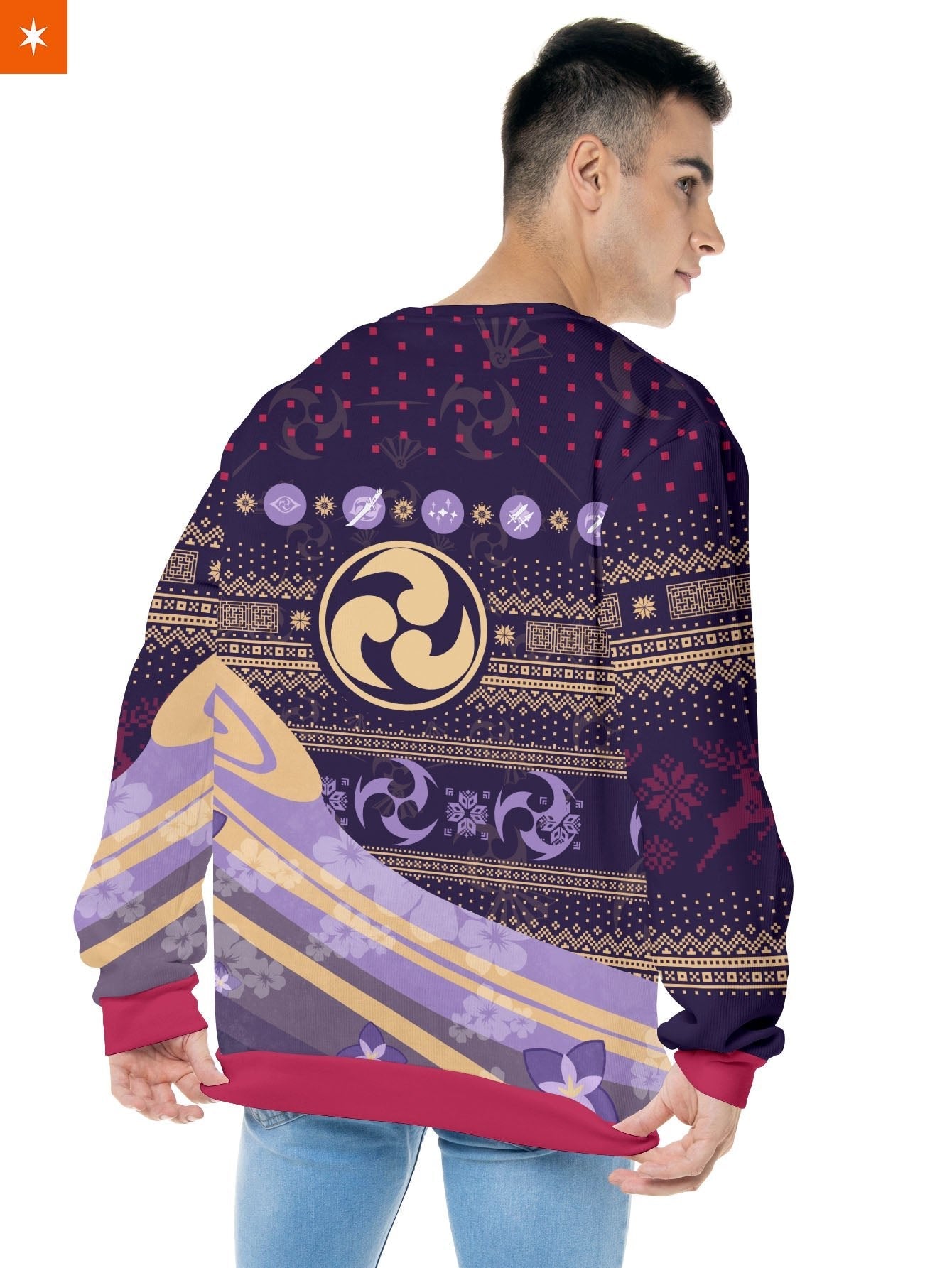 Fandomaniax - Raiden Ei Christmas Unisex Wool Sweater