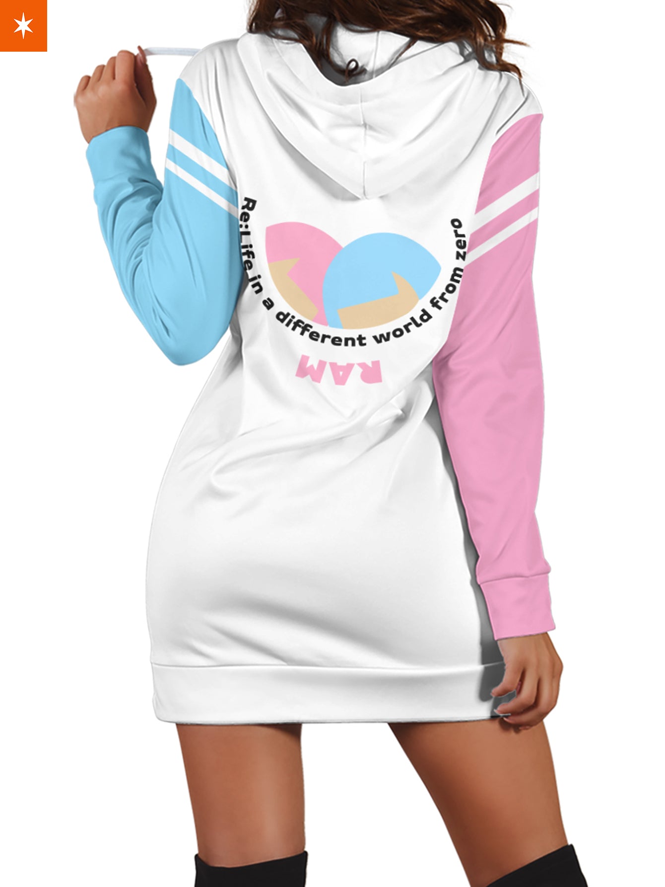 Fandomaniax - Re: Zero Rem Ram Hoodie Dress