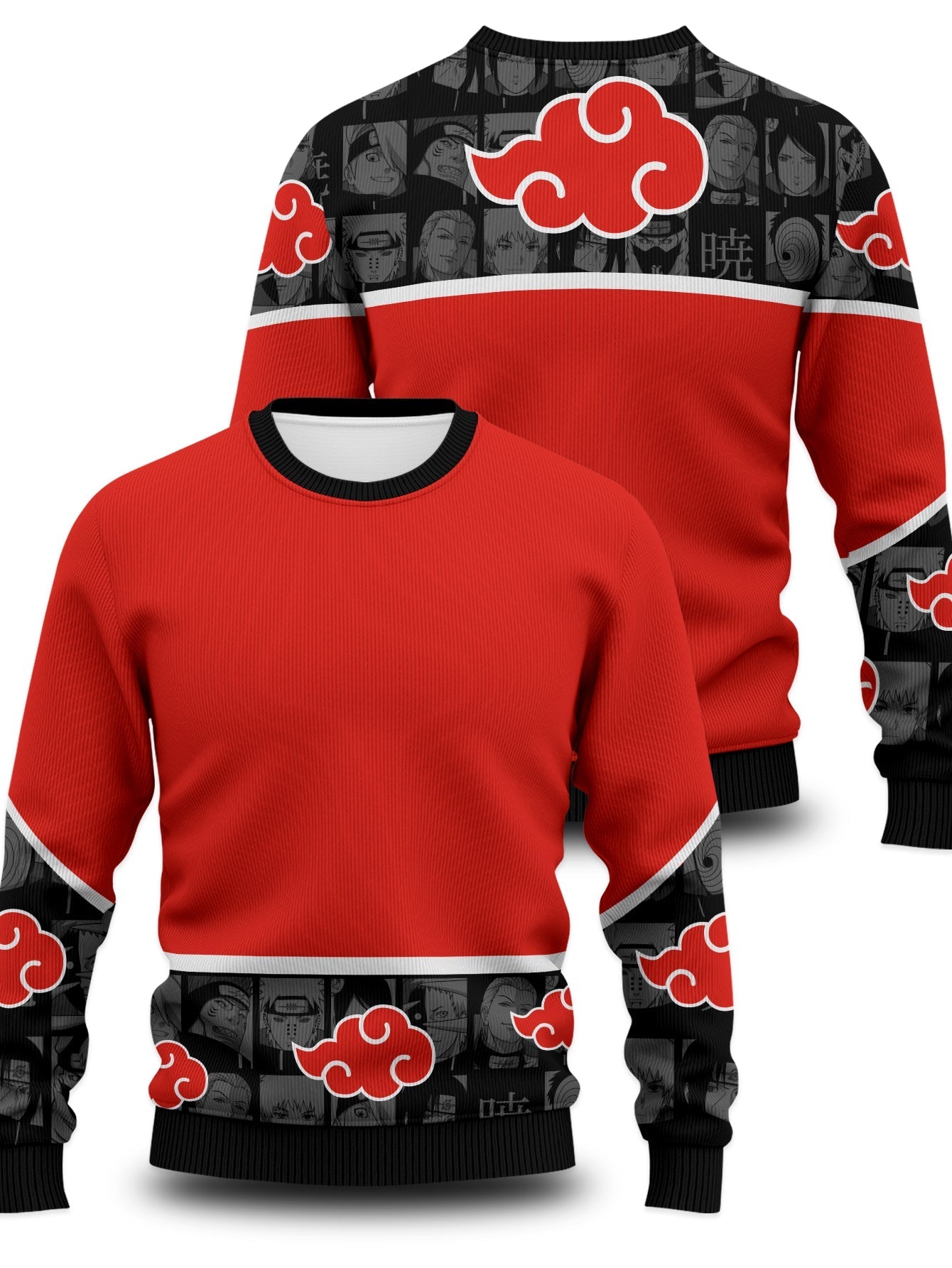 Fandomaniax - Red Cloud Sheath Unisex Wool Sweater