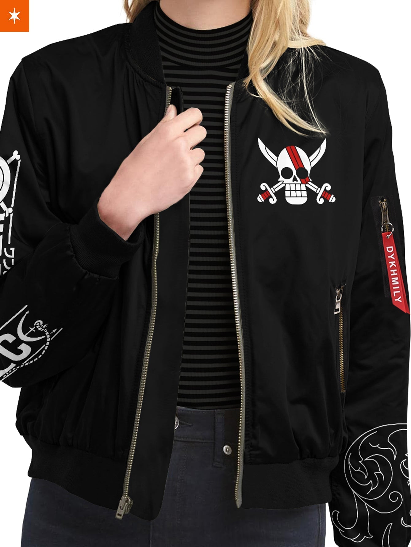 Fandomaniax - Red Hair Pirates Bomber Jacket