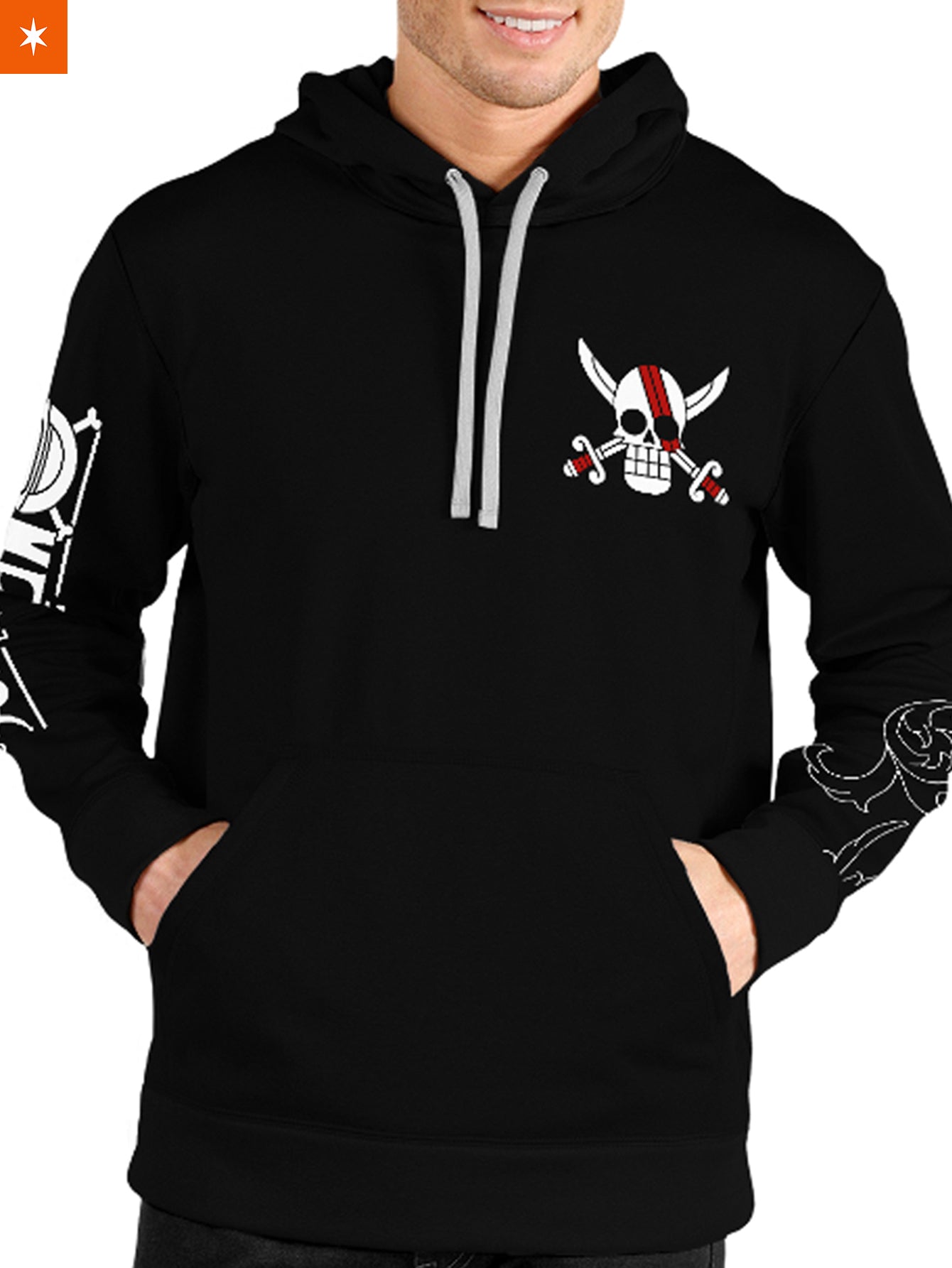 Fandomaniax - Red Hair Pirates Unisex Pullover Hoodie