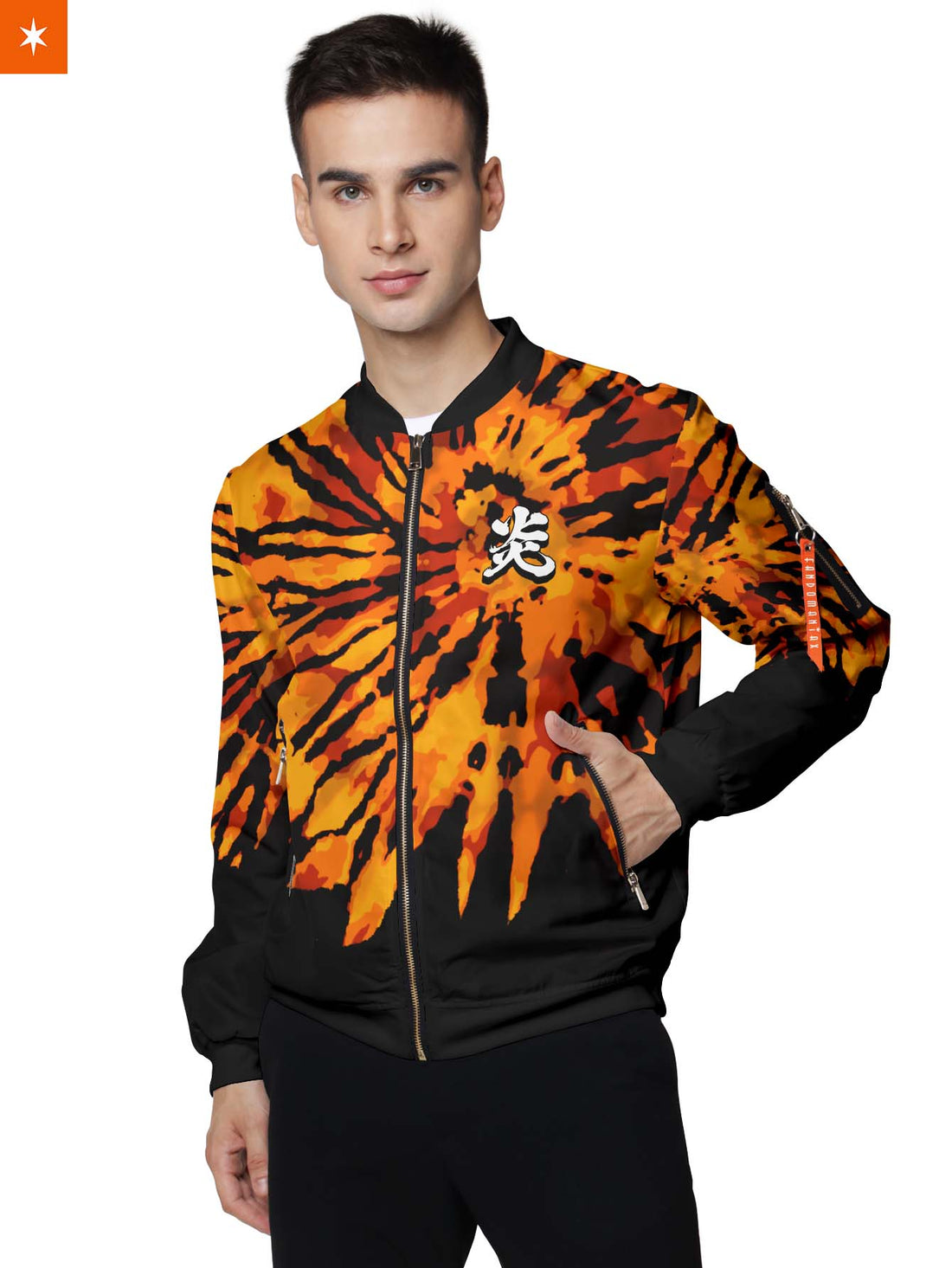 Fandomaniax - Rengoku Tie Dye Bomber Jacket