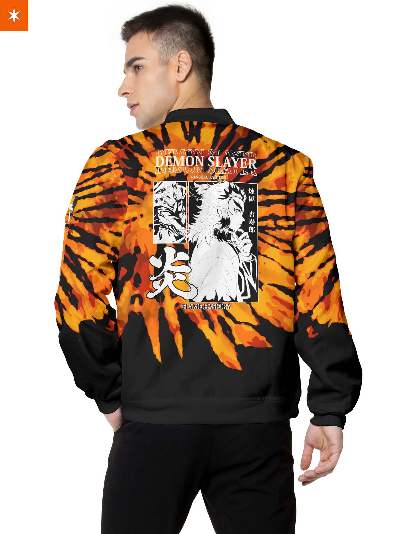 Fandomaniax - Rengoku Tie Dye Bomber Jacket