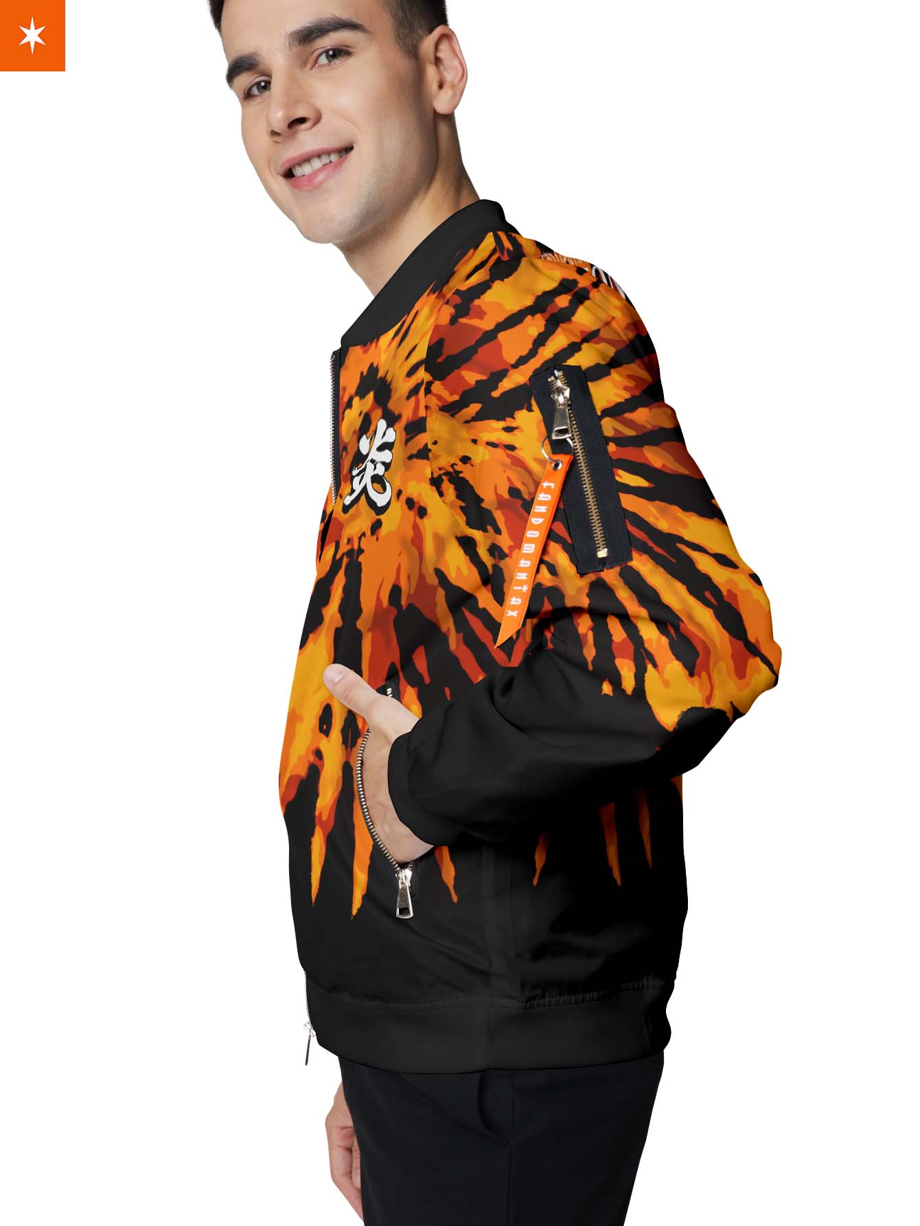 Fandomaniax - Rengoku Tie Dye Bomber Jacket