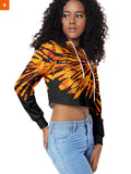 Fandomaniax - Rengoku Tie Dye Cropped Hoodie