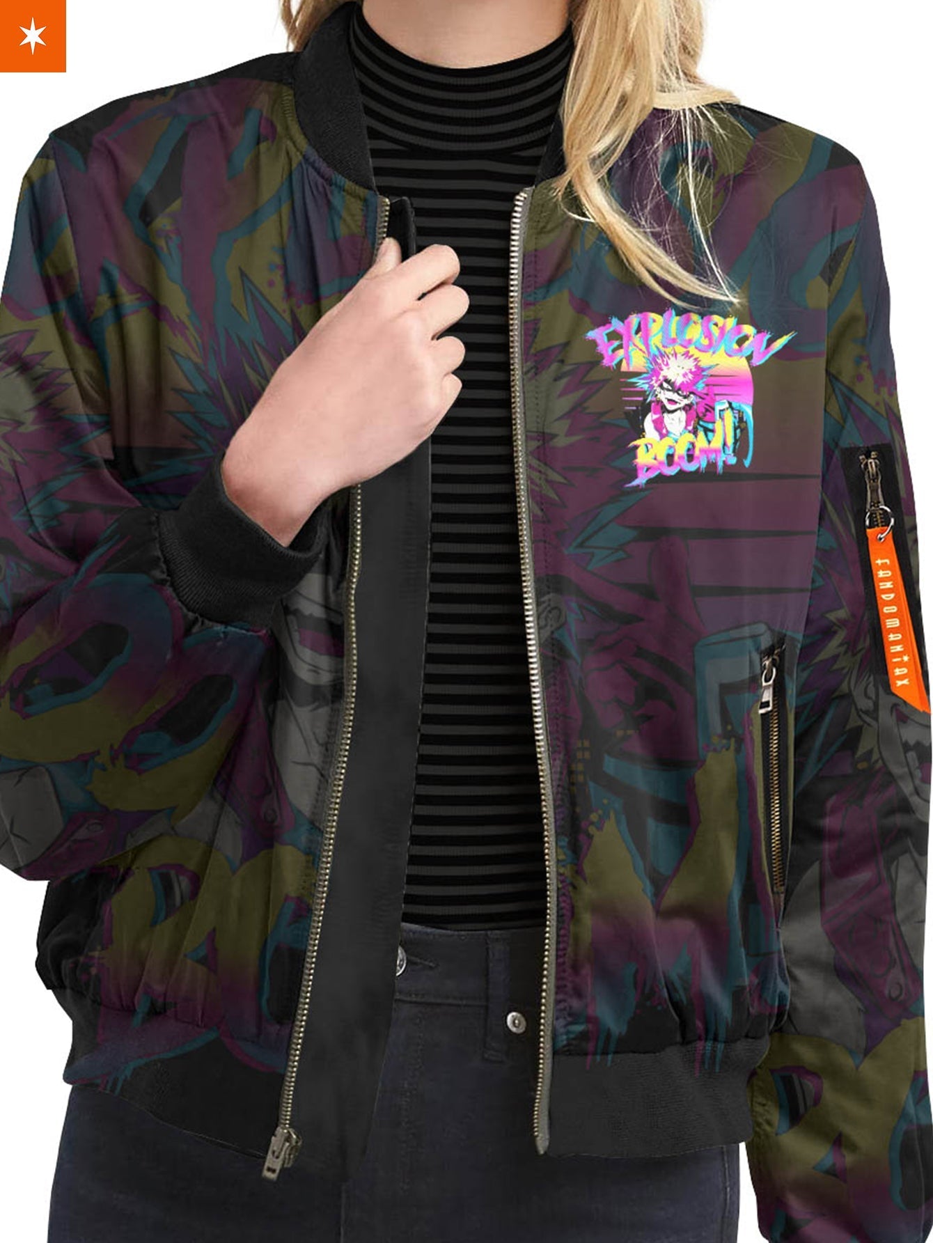 Fandomaniax - Retro Bakugo Bomber Jacket