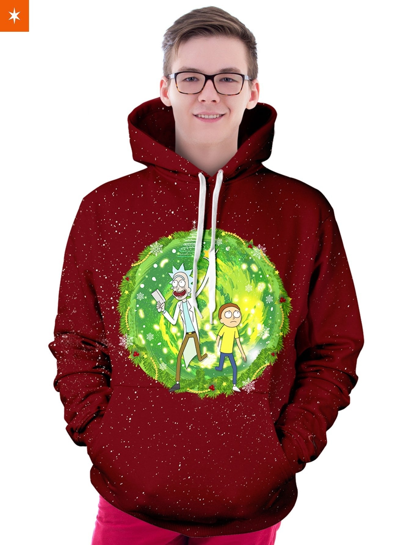 Fandomaniax - Rick & Morty Wormhole Unisex Pullover Hoodie