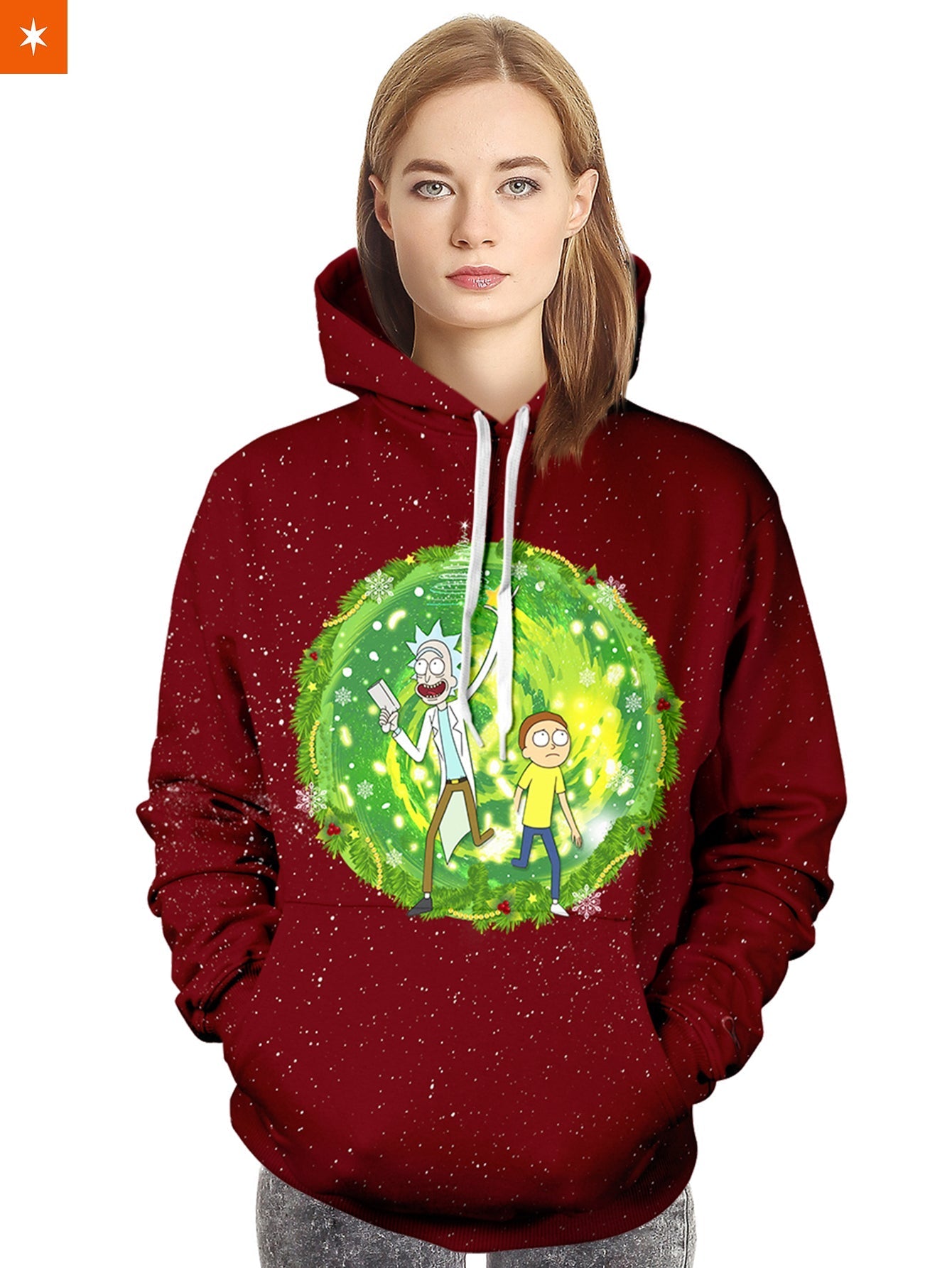 Fandomaniax - Rick & Morty Wormhole Unisex Pullover Hoodie