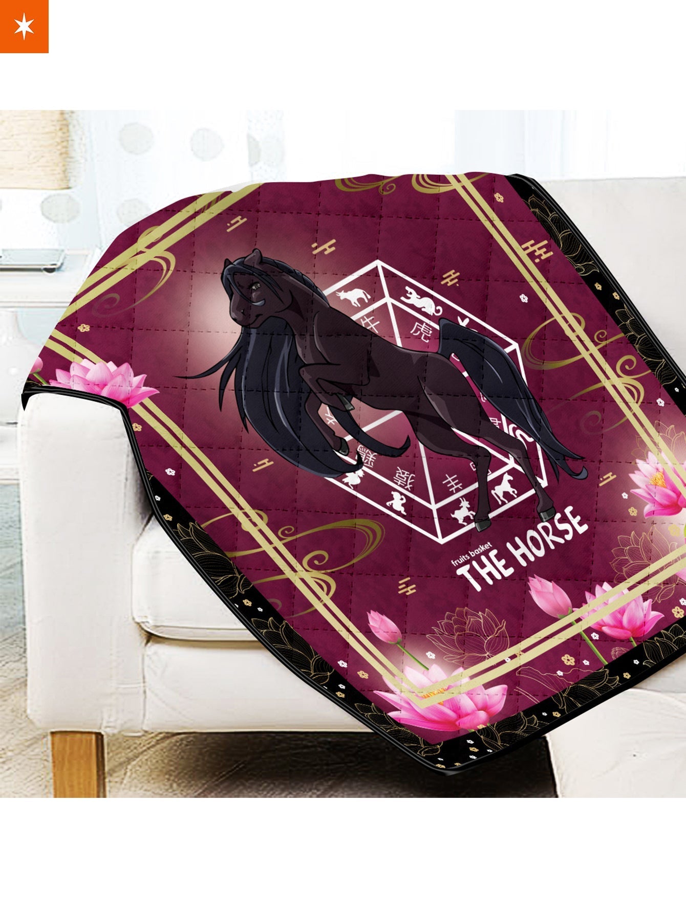 Fandomaniax - Rin The Horse Quilt Blanket