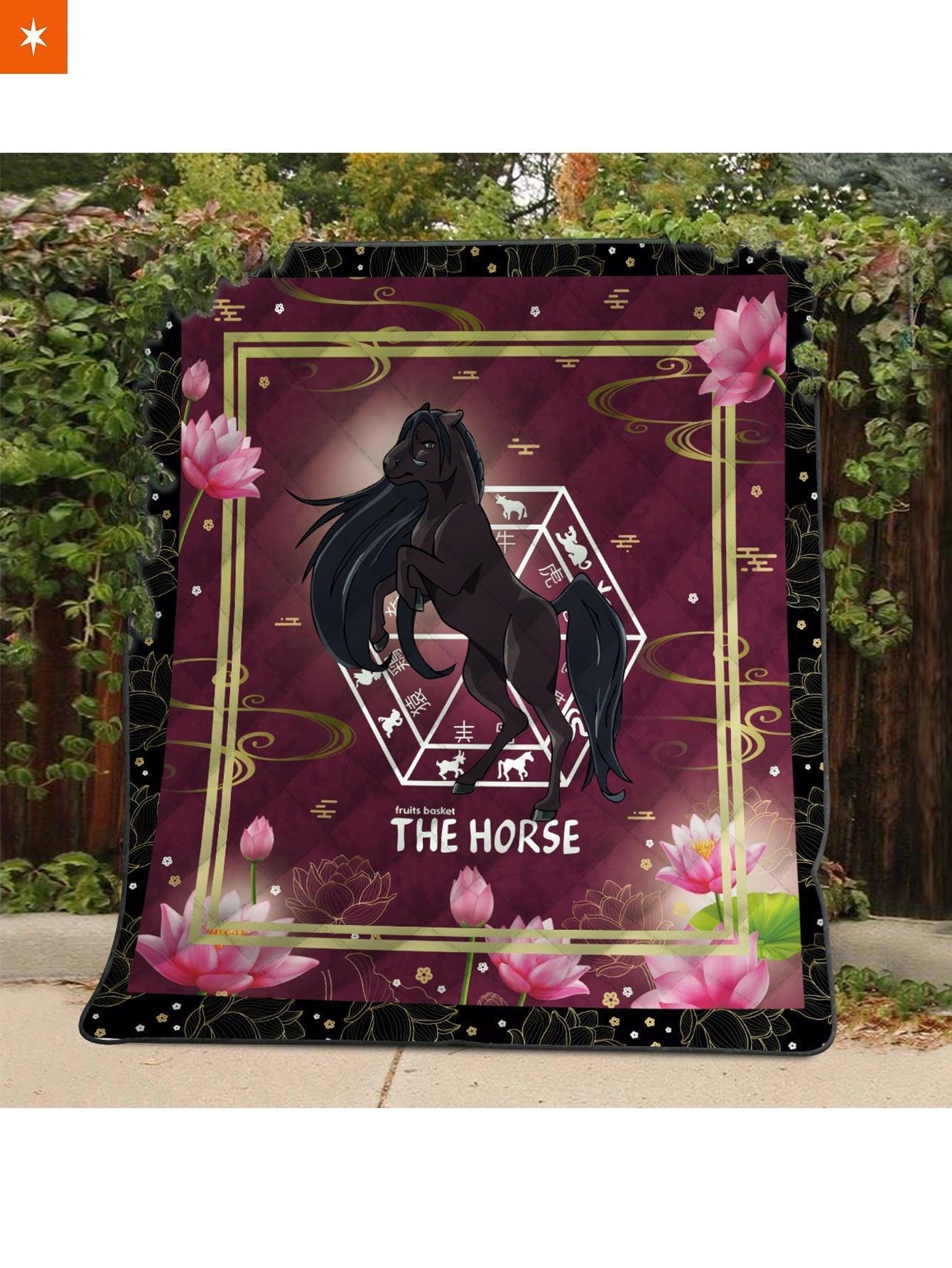 Fandomaniax - Rin The Horse Quilt Blanket