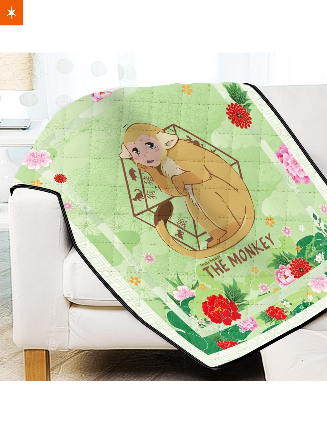 Fandomaniax - Ritsu The Monkey Quilt Blanket