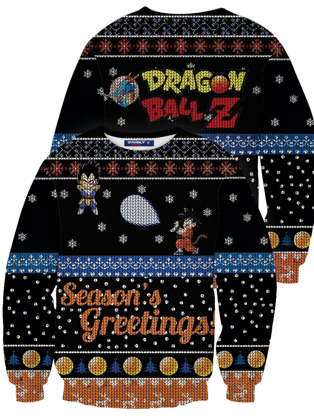 Fandomaniax - Saiyan Christmas Unisex Wool Sweater