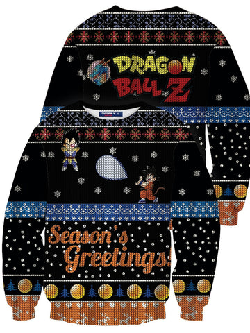 Fandomaniax - Saiyan Christmas Unisex Wool Sweater