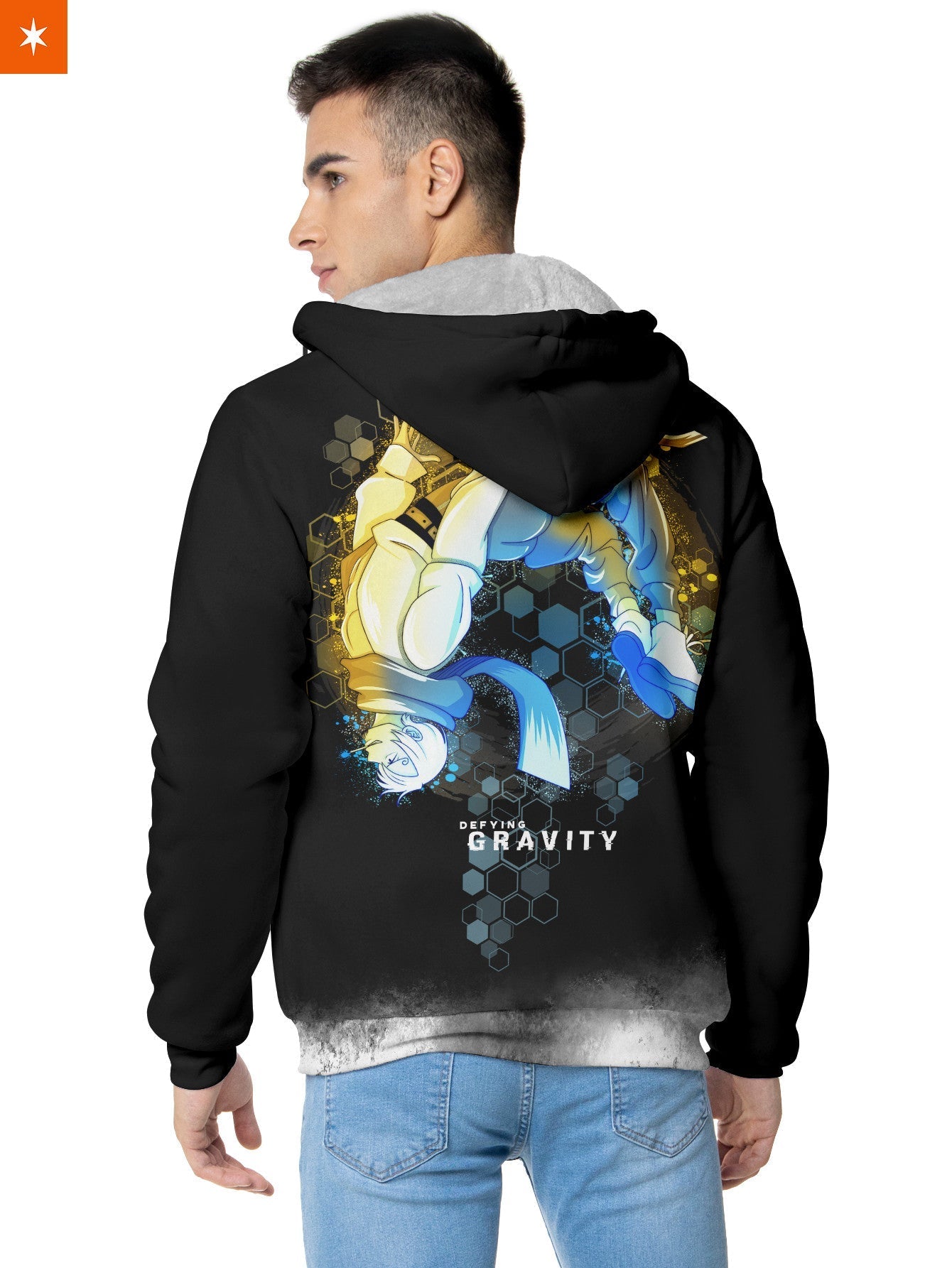 Fandomaniax - Black Leg Gravity Velvet Hoodie