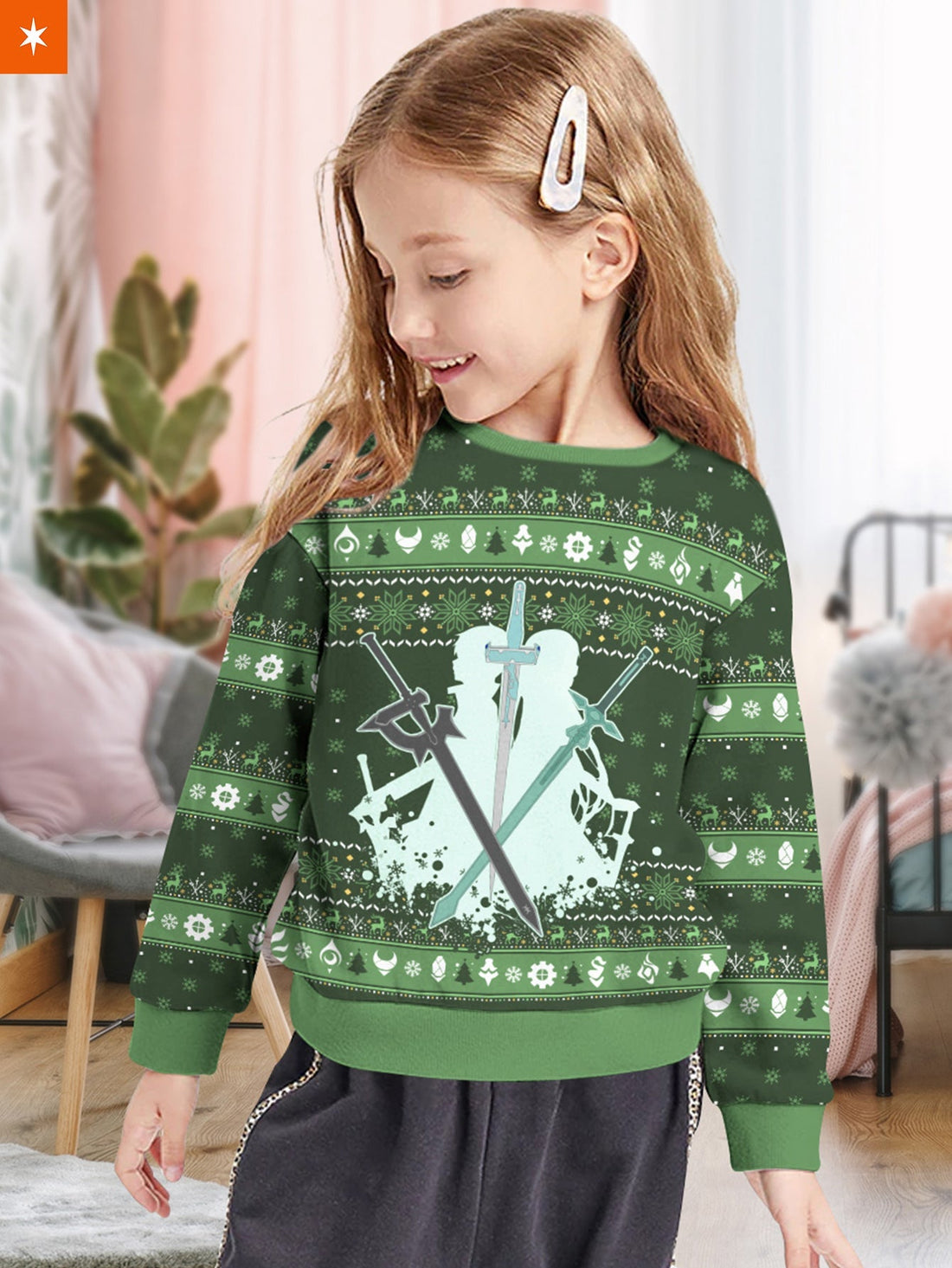 Fandomaniax - SAO Xmas Kids Unisex Wool Sweater