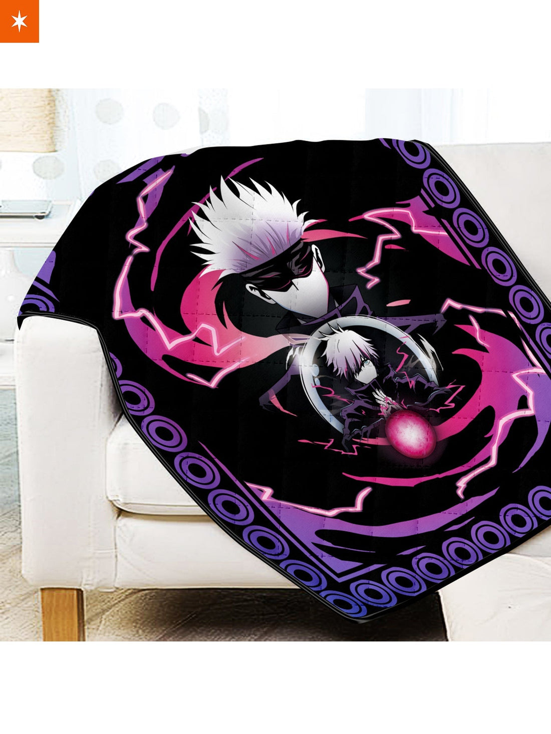 Fandomaniax - Satoru Gojo Quilt Blanket