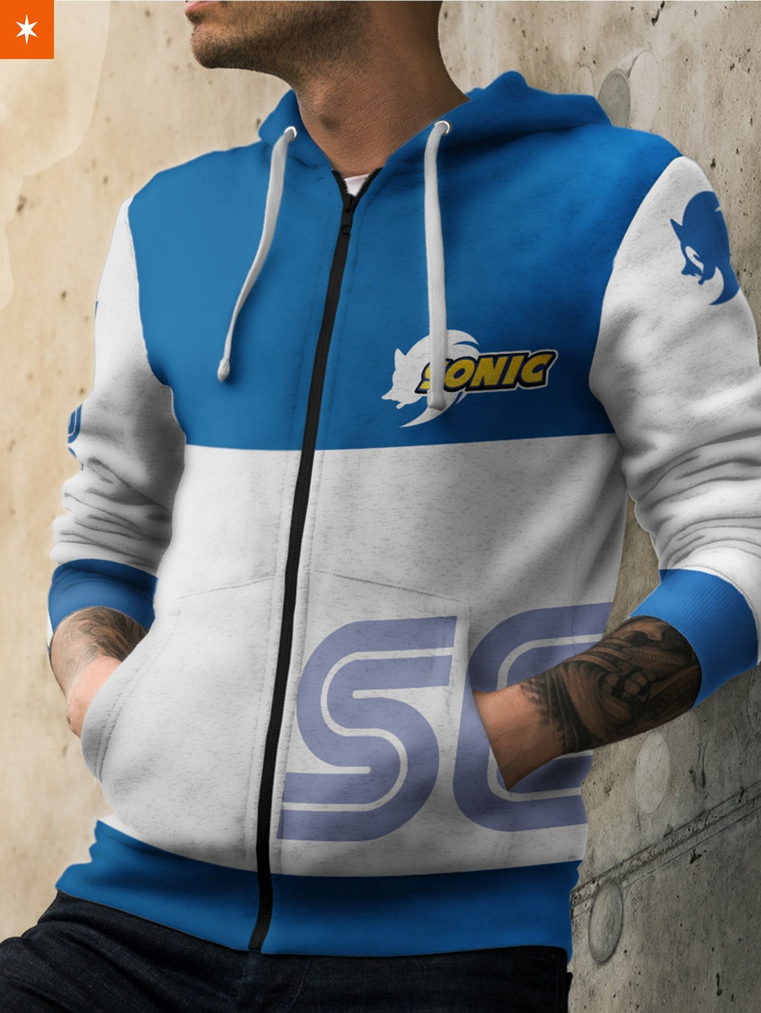 Fandomaniax - Sega Sonic Unisex Zipped Hoodie