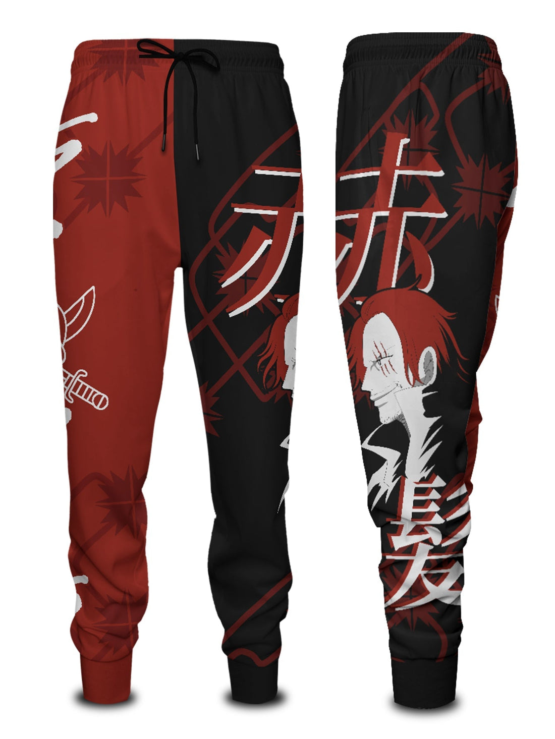 Fandomaniax - Red Hair Fashion Jogger Pants