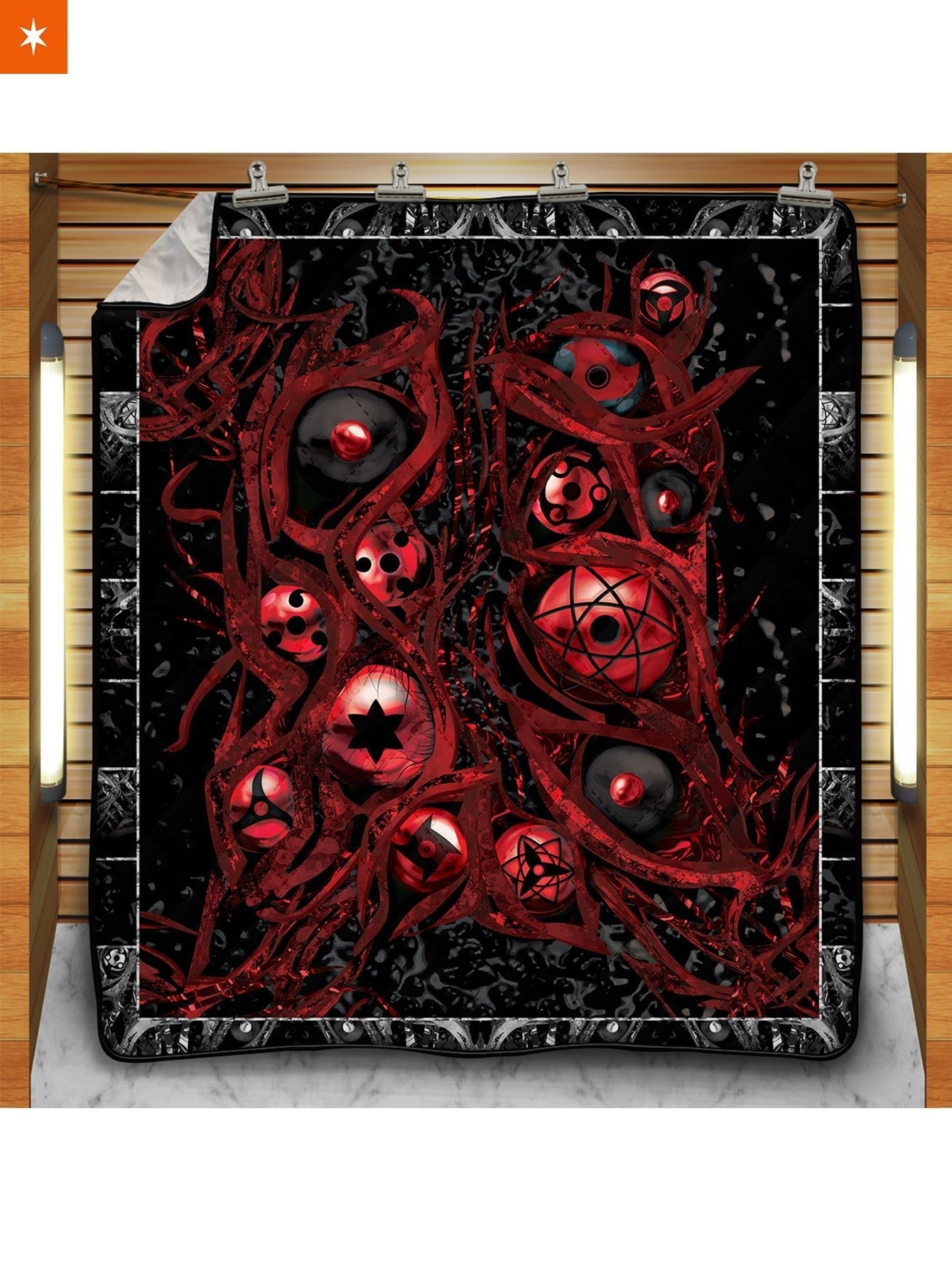 Fandomaniax - Sharingan Eyes Quilt Blanket