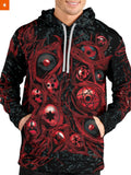 Fandomaniax - Sharingan Eyes Unisex Pullover Hoodie