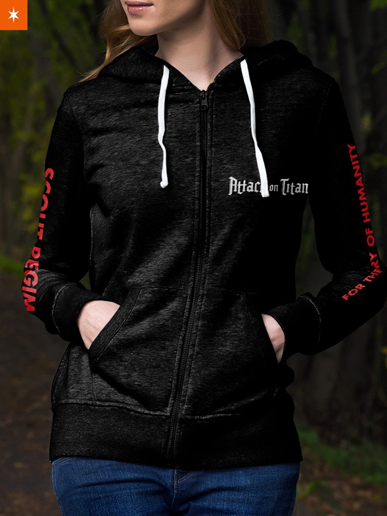 Fandomaniax - Shingeki No Kyojin Unisex Zipped Hoodie