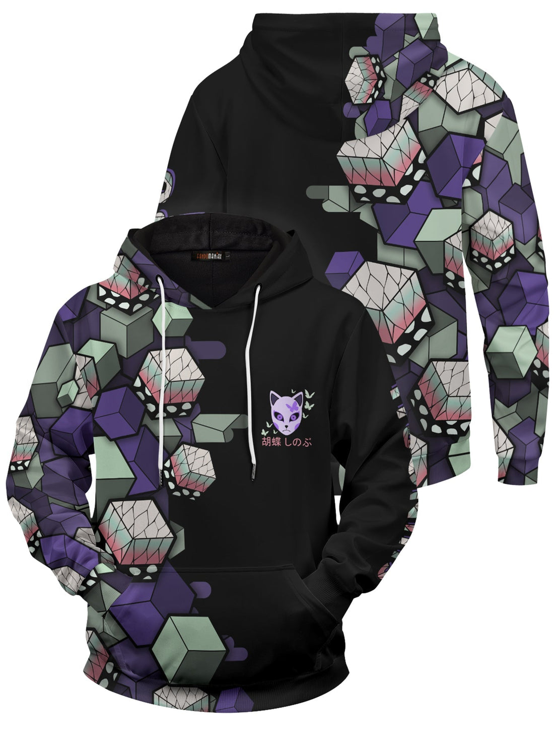 Fandomaniax - Shinobu Cube Unisex Pullover Hoodie