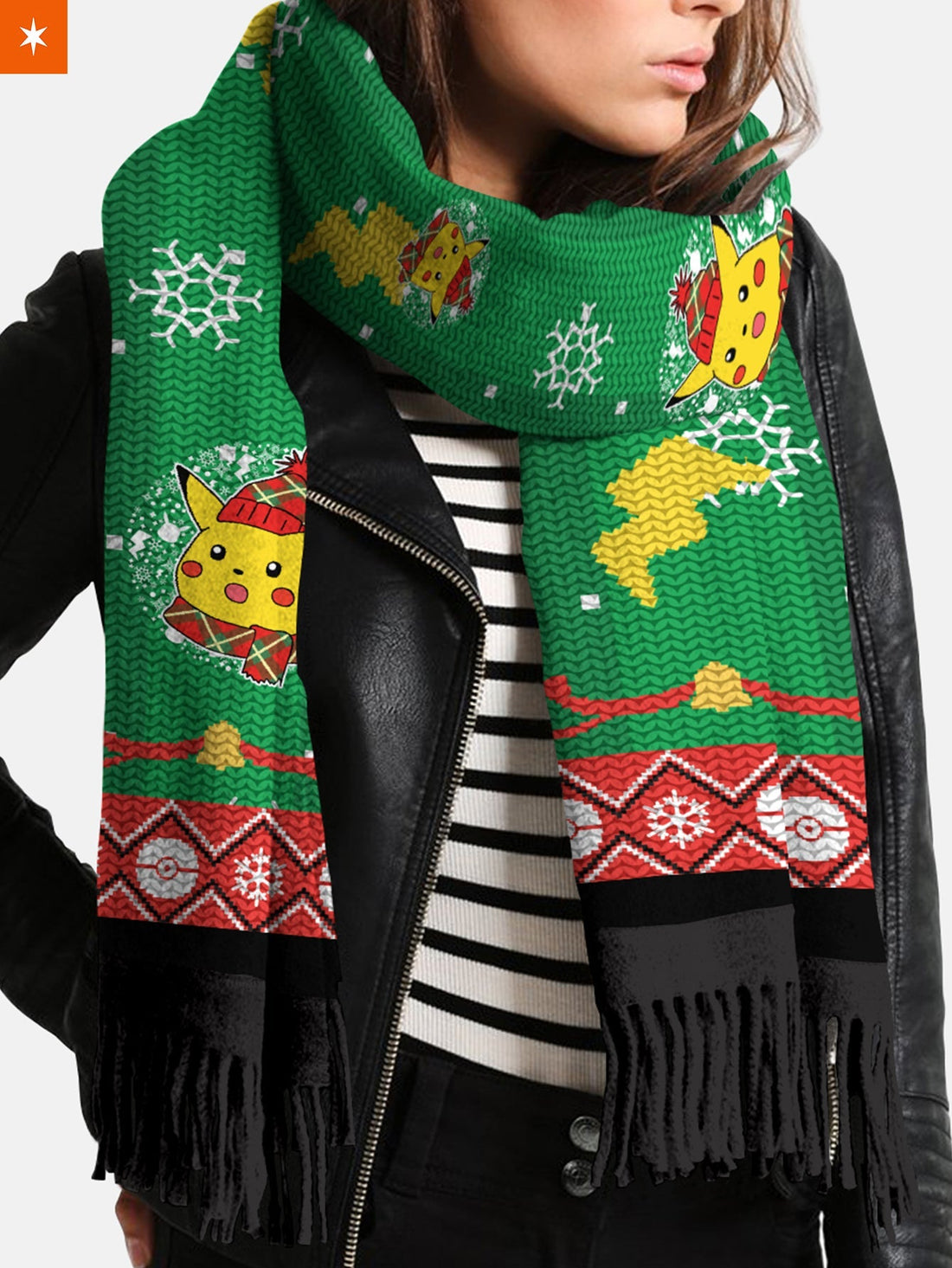 Fandomaniax - Shocked Pikachu Wool Scarf