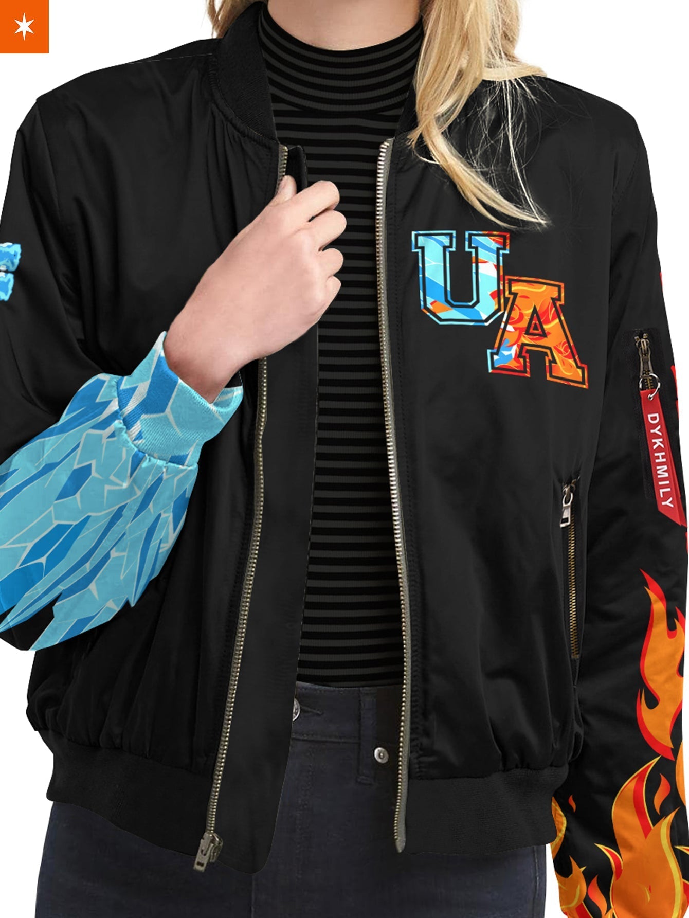 Fandomaniax - Shoto Fire Ice Bomber Jacket