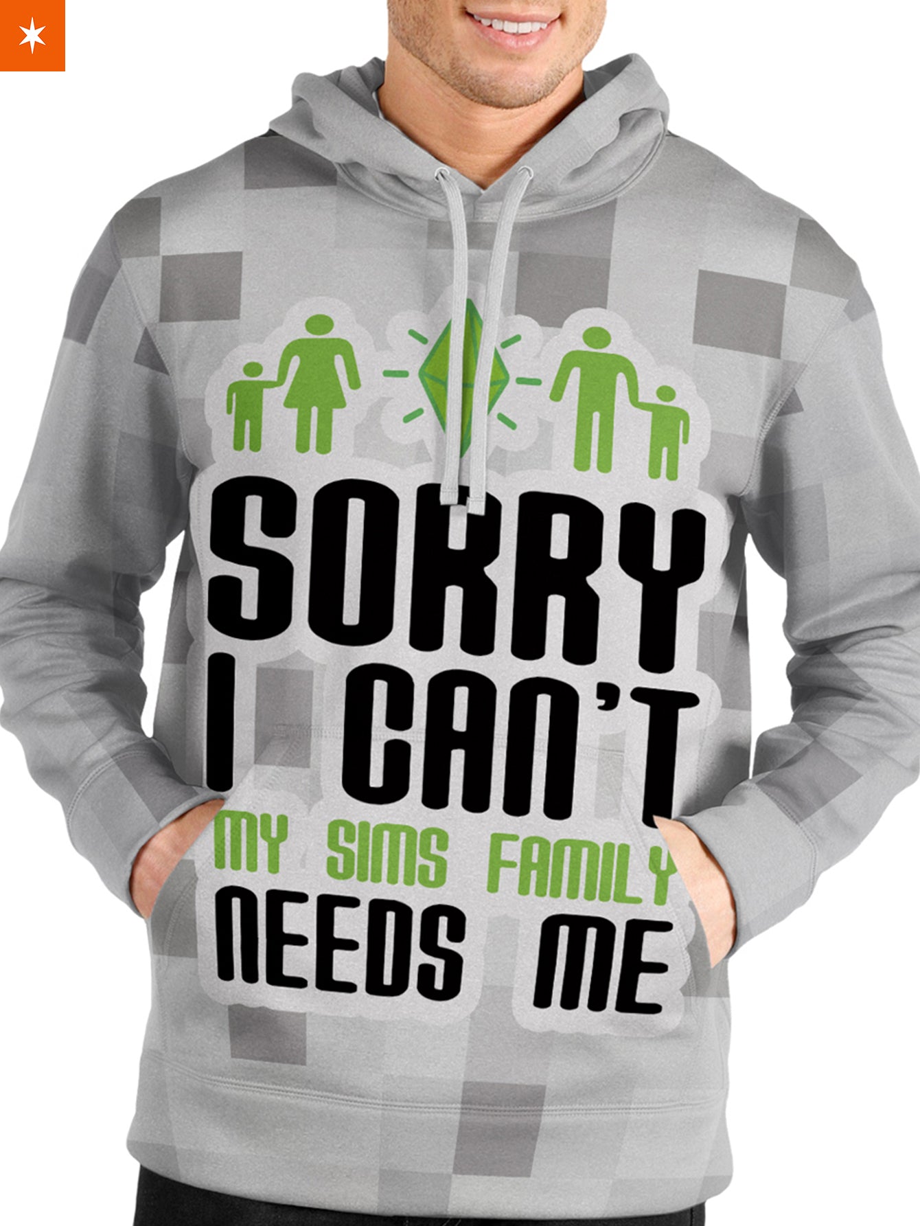 Fandomaniax - Sims Family Unisex Pullover Hoodie