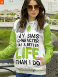 Fandomaniax - Sims Life Unisex Pullover Hoodie