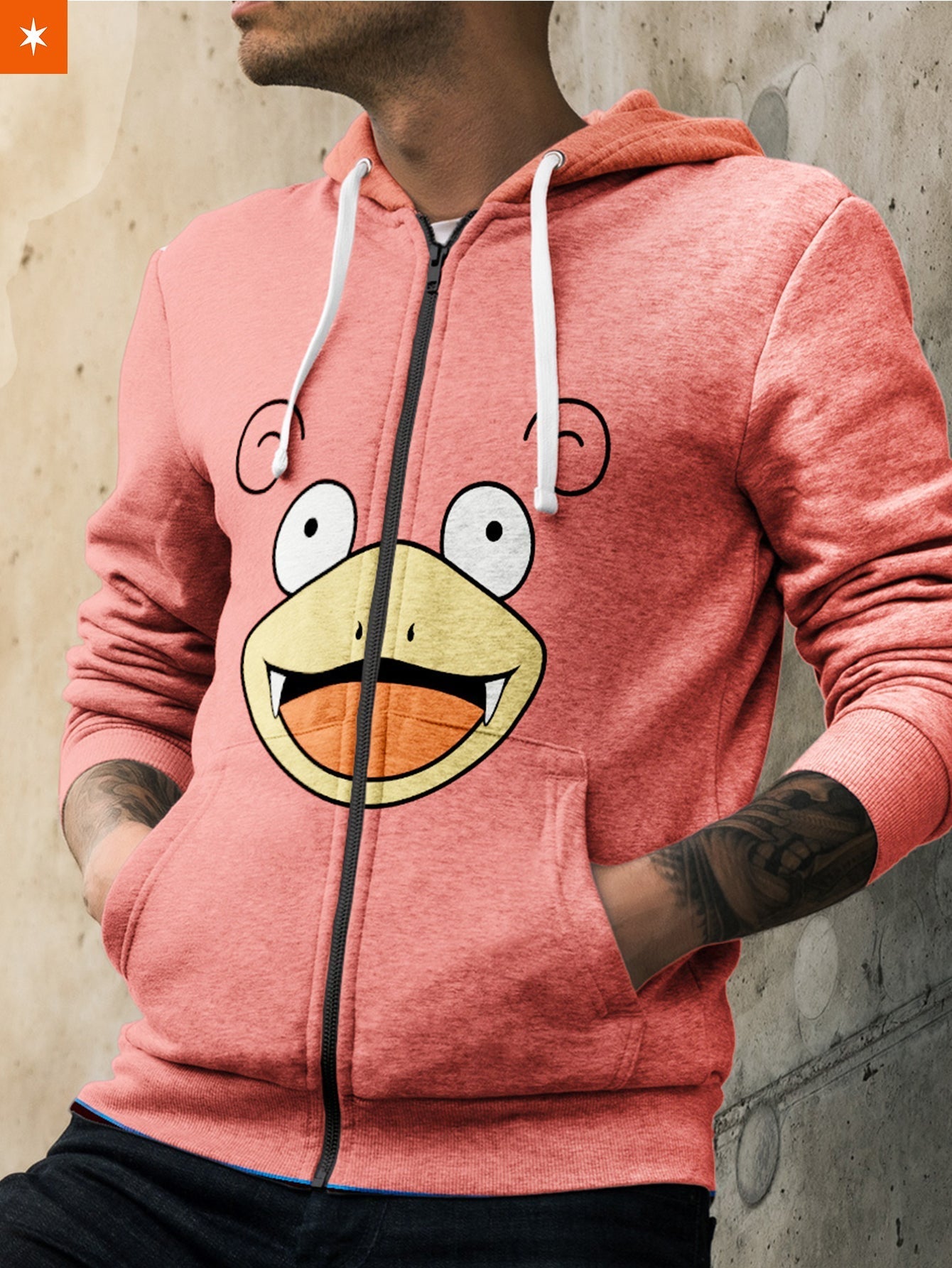 Fandomaniax - Slowpoke Unisex Zipped Hoodie