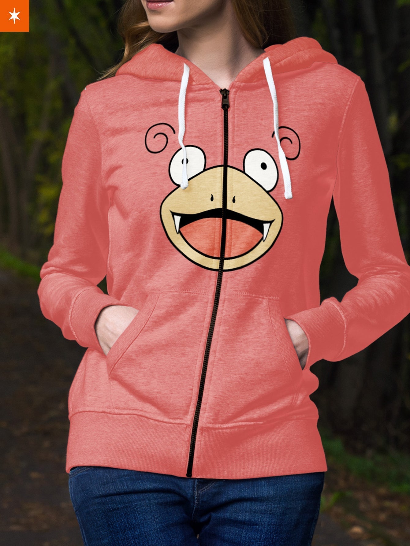 Fandomaniax - Slowpoke Unisex Zipped Hoodie