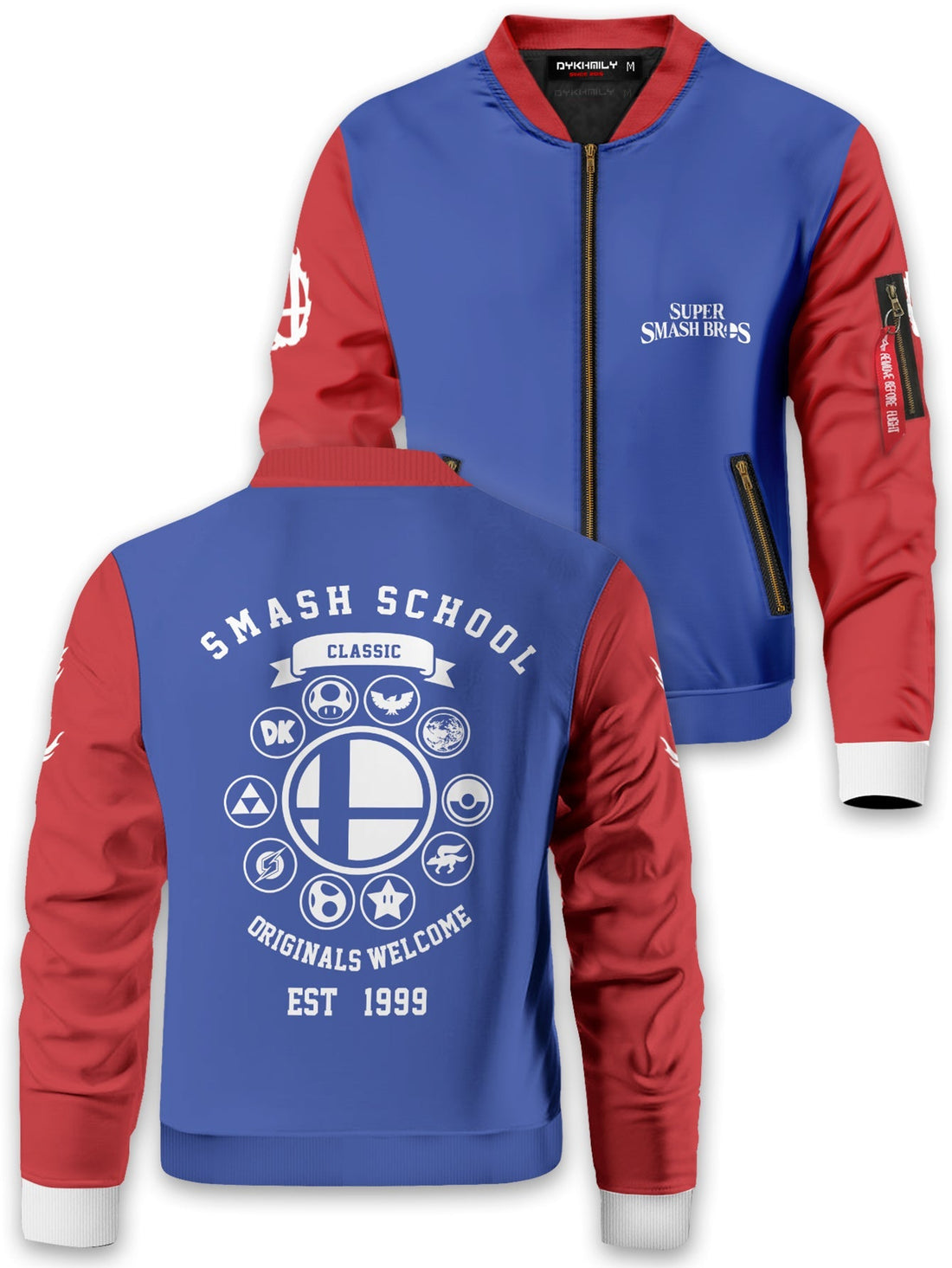 Fandomaniax - Smash Bros School Bomber Jacket