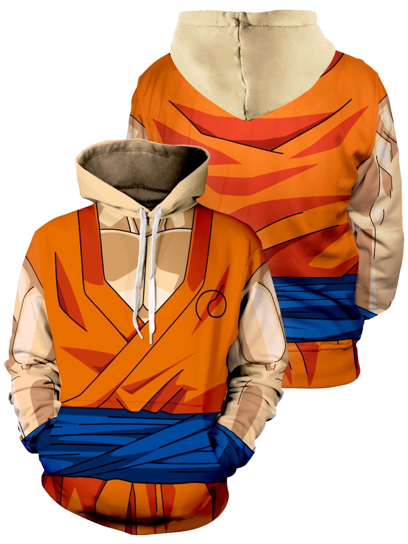 Fandomaniax - Son Goku Buff Unisex Pullover Hoodie