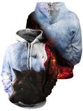 Fandomaniax - Song of Fire and Ice Wolves Unisex Pullover Hoodie