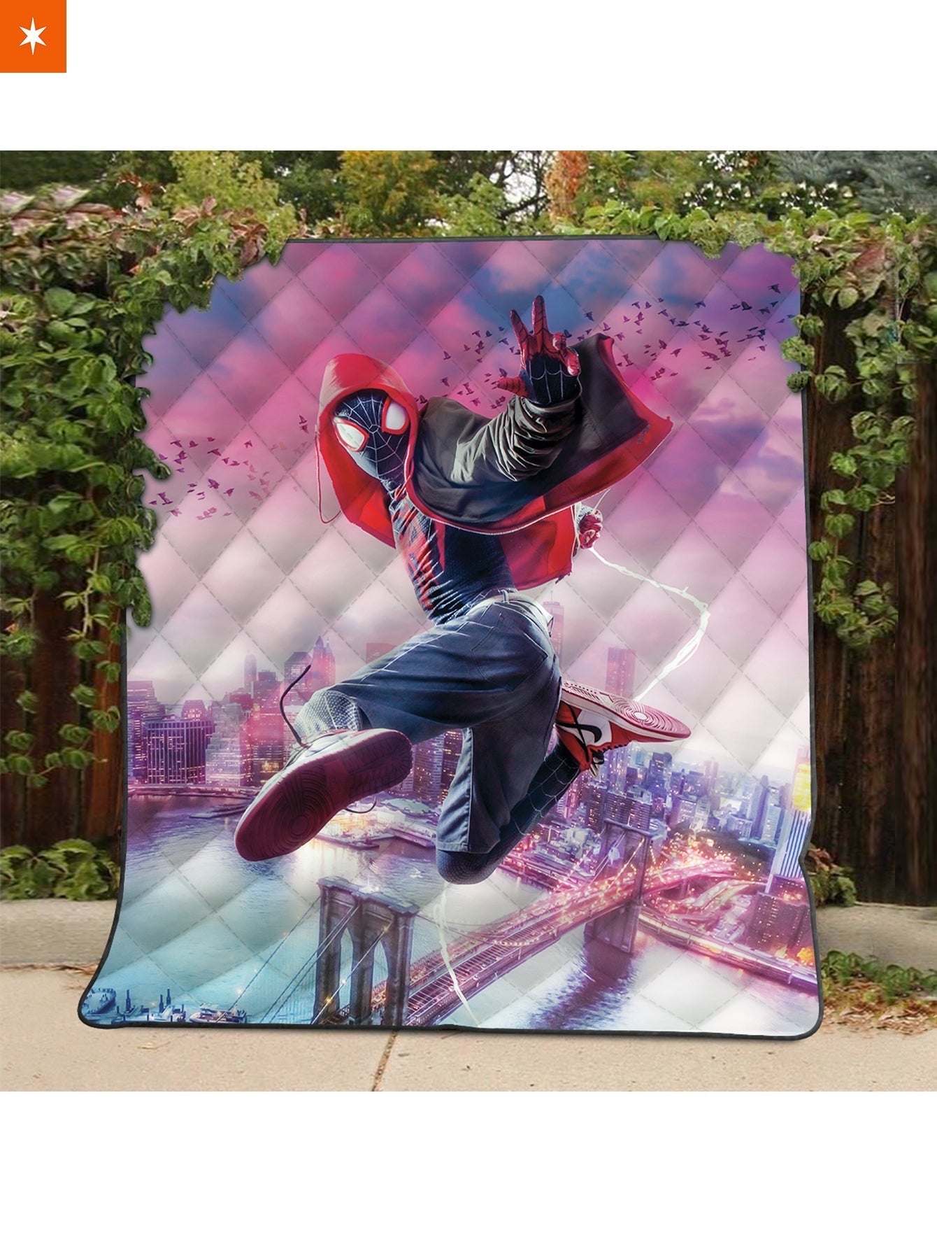 Fandomaniax - Spidey Miles Quilt Blanket