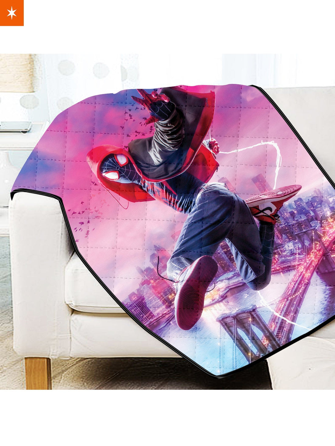 Fandomaniax - Spidey Miles Quilt Blanket