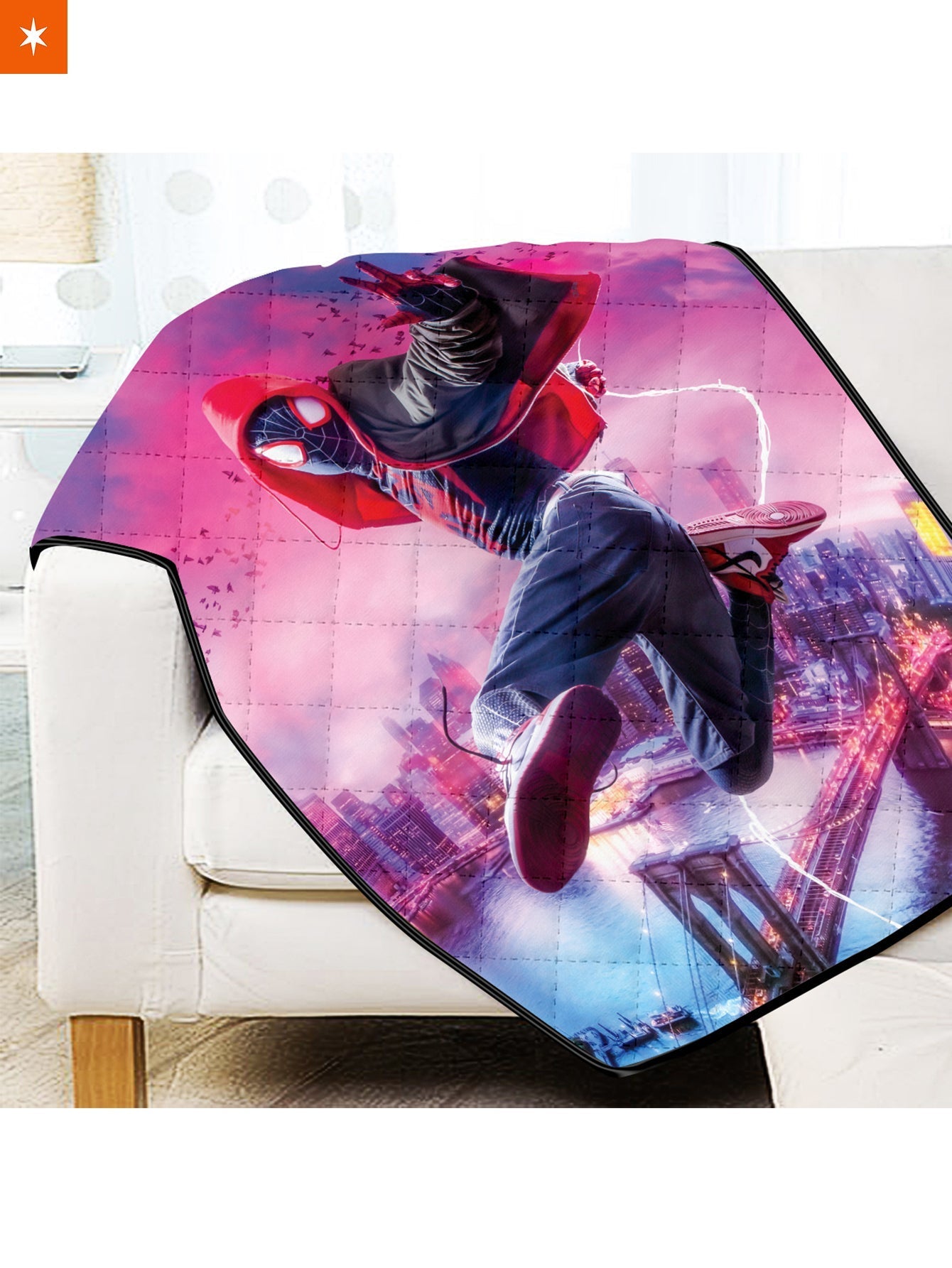 Fandomaniax - Spidey Miles - Signed Quilt Blanket